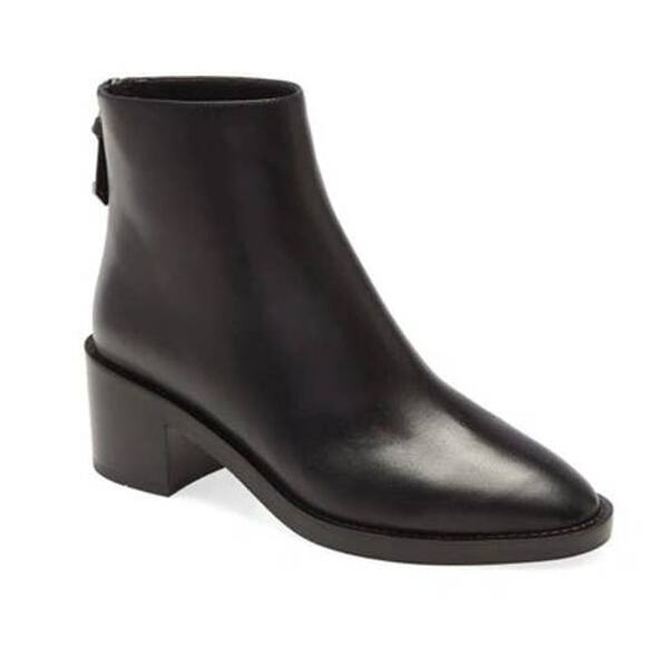 Cole Haan Taylor Waterproof Back Zip Leather Boots Sz 10B Black NWT - Picture 1 of 7